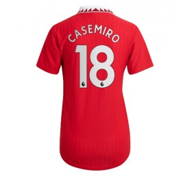 Damen Fußballbekleidung Manchester United Casemiro #18 Heimtrikot 2022-23 Kurzarm